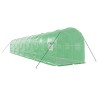 Serre avec cadre en acier vert 24 m² 12x2x2 m 529989529989