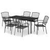 Ensemble à manger de jardin 7 pcs anthracite acier 529990529990