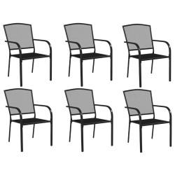 Ensemble à manger de jardin 7 pcs anthracite acier 529990529990