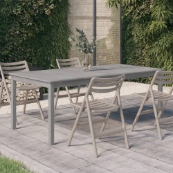 Table de jardin Gris 200x100x75 cm Bois d'acacia solide 530000530000
