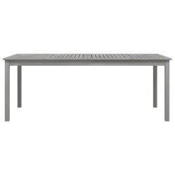 Table de jardin Gris 200x100x75 cm Bois d'acacia solide 530000530000