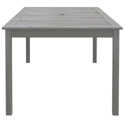 Table de jardin Gris 200x100x75 cm Bois d'acacia solide 530000530000