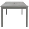 Table de jardin Gris 200x100x75 cm Bois d'acacia solide 530000530000