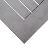 Table de jardin Gris 200x100x75 cm Bois d'acacia solide 530000530000