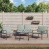 Salon de jardin avec coussins 4 pcs anthracite acier 530031530031