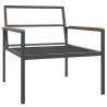 Salon de jardin avec coussins 4 pcs anthracite acier 530031530031