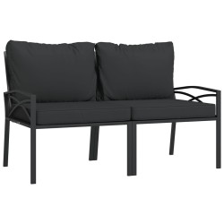 Salon de jardin 6 pcs avec coussins gris acier 530033530033