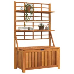 Boîte de rangement avec treillis 99x50x160 cm Acacia massif 530037530037