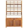 Boîte de rangement avec treillis 99x50x160 cm Acacia massif 530037530037