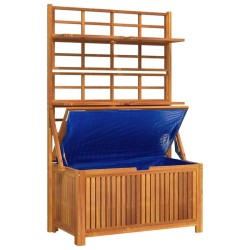 Boîte de rangement avec treillis 99x50x160 cm Acacia massif 530037530037