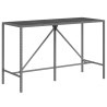 Ensemble de bar de jardin 11 pcs avec coussins gris poly rotin 530046530046
