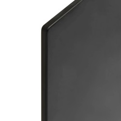 Plateau de table 4 pcs Noir verre trempé 530048530048