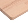 Dessus de table 80x40x2,5 cm rectangulaire bois massif de hêtre 530050530050