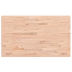Dessus de table 100x60x1,5cm rectangulaire bois massif de hêtre 530051530051