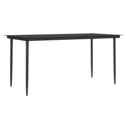 Ensemble à manger de jardin 5 pcs coussins résine tressée acier 530061530061