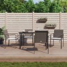 Ensemble à manger de jardin 5 pcs coussins résine tressée acier 530062530062