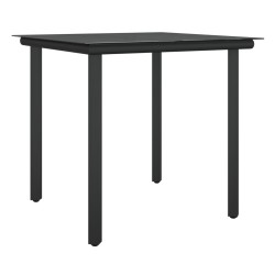 Ensemble à manger de jardin 3 pcs coussins résine tressée acier 530068530068