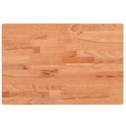Dessus de table 80x40x4 cm rectangulaire bois massif de hêtre 530100530100