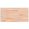 Dessus de table 100x50x1,5cm rectangulaire bois massif de hêtre 530103530103