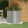 Jardinière de jardin Acier galvanisé 80x80x68 cm Argenté 530104530104
