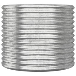 Jardinière de jardin Acier galvanisé 80x80x68 cm Argenté 530104530104
