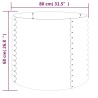 Jardinière de jardin Acier galvanisé 80x80x68 cm Argenté 530104530104