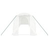 Serre avec cadre en acier blanc 20 m² 10x2x2 m 530105530105