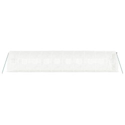 Serre avec cadre en acier blanc 20 m² 10x2x2 m 530105530105