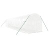 Serre avec cadre en acier blanc 20 m² 10x2x2 m 530105530105