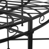 Banc circulaire tour d'arbre Ø160 cm Noir Acier 530106530106