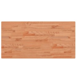 Dessus de table 100x50x2,5cm rectangulaire bois massif de hêtre 530108530108