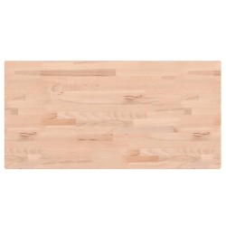 Dessus de table 80x40x1,5 cm rectangulaire bois massif de hêtre 530109530109