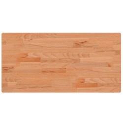 Dessus de table 80x40x2,5 cm rectangulaire bois massif de hêtre 530112530112