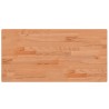 Dessus de table 80x40x2,5 cm rectangulaire bois massif de hêtre 530112530112