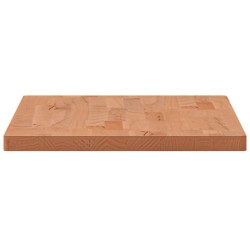 Dessus de table 80x40x2,5 cm rectangulaire bois massif de hêtre 530112530112