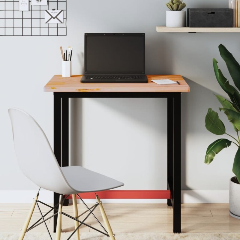 Établi 80x55x81,5 cm bois massif de hêtre et métal 530118530118