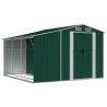 Abri de jardin vert 277x279x179 cm acier galvanisé 530121530121