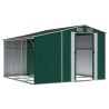 Abri de jardin vert 277x279x179 cm acier galvanisé 530121530121