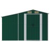 Abri de jardin vert 277x279x179 cm acier galvanisé 530121530121