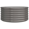 Jardinière de jardin Acier galvanisé 80x80x36 cm Gris 530122530122