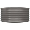 Jardinière de jardin Acier galvanisé 80x80x36 cm Gris 530122530122