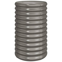 Jardinière de jardin Acier galvanisé 40x40x68 cm Gris 530123530123