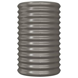 Jardinière de jardin Acier galvanisé 40x40x68 cm Gris 530123530123
