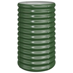 Jardinière de jardin Acier galvanisé 40x40x68 cm Vert 530124530124