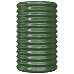 Jardinière de jardin Acier galvanisé 40x40x68 cm Vert 530124530124