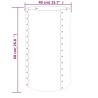 Jardinière de jardin Acier galvanisé 40x40x68 cm Vert 530124530124