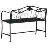 Banc de jardin 2 places 104 cm Noir Acier 530127530127