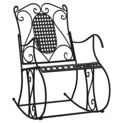 Banc à bascule 84 cm noir acier 530128530128