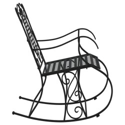 Banc à bascule 84 cm noir acier 530128530128