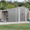 Abri de jardin gris 277x279x179 cm acier galvanisé 530129530129